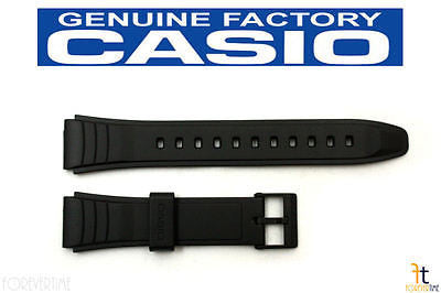 CASIO AW-49H Original 19mm Black Rubber Watch Band Strap AW-49HE - Forevertime77