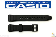 CASIO AW-49H Original 19mm Black Rubber Watch Band Strap AW-49HE