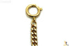 13.5" Gold Plated Stainless Steel Flat Link Pocket Watch Chain w/ Spring Ring - Forevertime77