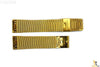 18mm Stainless Steel Mesh (Gold Tone) Watch Band w/ 2 Spring Bars - Forevertime77