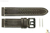 Luminox 1837 Field 23mm Brown Leather Watch Band Strap w/ Black Buckle - Forevertime77