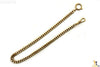 13.5" Gold Plated Stainless Steel Flat Link Pocket Watch Chain w/ Spring Ring - Forevertime77