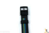 12mm Ladies Blue/Yellow Stripes Replacement Watch Band Strap fits SWATCH watch - Forevertime77