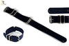 20mm Fits Luminox Nylon Woven Dark Blue Watch Band Strap 4 S/S Rings - Forevertime77