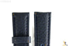Bandenba 22mm Genuine Blue Textured Leather Panerai Stitched Watch Band Strap - Forevertime77
