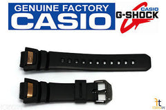 CASIO GS-1050B-5 G-Shock Original 16mm Black Rubber Watch BAND Strap Copper Tone