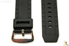 22mm Fits CASIO AMW-320C Black Rubber Watch BAND Strap AMW-320D AD520 w/ 2 Pins - Forevertime77