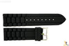22mm Black Silicon Rubber Watch BAND Strap - Forevertime77