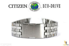 Citizen 59-S05357 Original Replacement 23mm Stainless Steel Silver-Tone Watch Band Bracelet E650-S112834