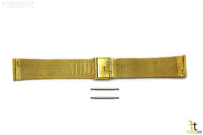 20mm Fits Skagen Stainless Steel Mesh Gold Tone2 SPRING BARS FITTING Watch Band - Forevertime77