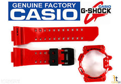 CASIO G-Shock G'Mix GBA-400-4A Original RED Rubber Watch BAND & BEZEL Combo