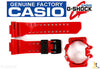 CASIO G-Shock G'Mix GBA-400-4A Original RED Rubber Watch BAND & BEZEL Combo - Forevertime77