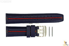 Luminox 9200 F-22 Raptor 24mm Blue Leather w/ Red Stripe Watch Band 9273