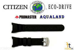 Citizen 59-T50344 / 59-T50364 Original Replacement Black Rubber Watch Band Strap