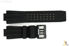 Luminox 1500 1510 22mm Deep Diver Black PU Rubber Watch Band Black Buckle - Forevertime77