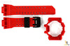 CASIO G-Shock G'Mix GBA-400-4A Original RED Rubber Watch BAND & BEZEL Combo - Forevertime77