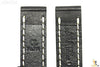 ALFA 22mm Black Smooth Genuine Leather Watch Band Strap Anti-Allergic w/Stitches - Forevertime77
