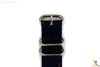 20mm Fits Luminox Nylon Woven Dark Blue Watch Band Strap 4 S/S Rings - Forevertime77