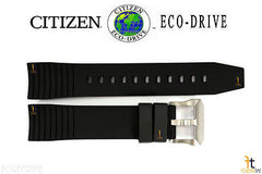 Citizen 59-T50831/ 59-S50829 Original Replacement 22mm Black Rubber Watch Band Strap