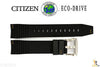 Citizen 59-T50831 Original Replacement 22mm Black Rubber Watch Band Strap - Forevertime77