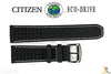 Citizen 59-S52960 Original Replacement 23mm Black Leather Watch Band Strap - Forevertime77