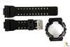 CASIO G-Shock GA-100CF-1A Original BLACK Rubber Watch BAND & BEZEL Combo - Forevertime77