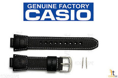 CASIO AMW-700B-1A Original Charcoal Leather / Nylon Watch BAND Strap