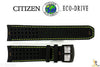 Citizen 59-S52493 Original Replcement 23mm Black Leather Watch Band Strap - Forevertime77