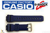 CASIO DW-6900CC-2 G-Shock Original 16mm Blue (Glossy) Rubber Watch Band Strap - Forevertime77