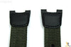 CASIO SGW-100B Original Green / Black Nylon-Leather Watch BAND Strap Twin Sensor - Forevertime77
