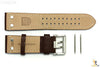 Luminox 1887 Field 26mm Brown Leather Steel Buckle Watch Band Strap - Forevertime77
