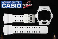 CASIO G-8900A-7 G-Shock Original White (Glossy) Rubber Watch BAND & BEZEL Combo