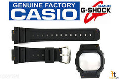 CASIO G-Shock DW-5600SN-1 Original Black Rubber Watch BAND & BEZEL Combo