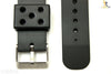 22mm for TIMEX  Q7B722  Divers Heavy Black Plastic Watch Band Strap w/ 2 Pins - Forevertime77