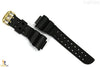 CASIO GW-225A-1J G-Shock 18mm Black Rubber Watch BAND Strap Gold Tone Buckle - Forevertime77