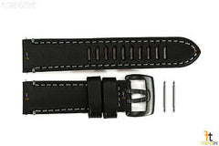 Luminox 1801 Field Auto 23mm Black Leather Watch Band Strap