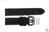 Luminox 1801 Field Auto 23mm Black Leather Watch Band Strap - Forevertime77