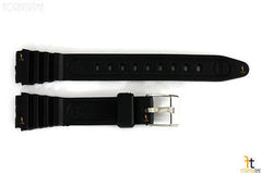 14mm fits Timex Ironman Triathlon Black Rubber Watch Band Strap