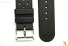22mm for SEIKO Z-22 Divers Black PVC Watch Band Strap w/ 2 Pins - Forevertime77