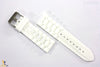 24mm Fits Fossil White Silicon Rubber Watch BAND Strap - Forevertime77