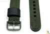 CASIO SGW-100B Original Green / Black Nylon-Leather Watch BAND Strap Twin Sensor - Forevertime77