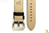 ALFA 26mm Dark Brown Genuine Textured Leather Watch Band Strap Anti-Allergic - Forevertime77