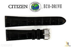 Citizen 59-S52220 Original Replacement 23mm Black Leather Watch Band Strap 59-S52103