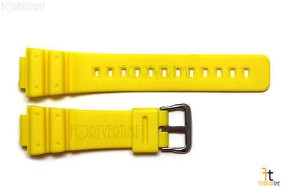 16mm Fits CASIO DW-6900 G-Shock  Yellow Rubber Watch BAND DW-6900B DW-6600 - Forevertime77