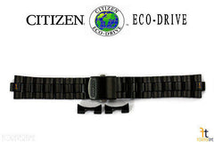 Citizen 59-S05018 Original Replacement 22mm Black Ion-Plated Stainless Steel Watch Band Bracelet