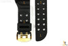 CASIO GW-225A-1J G-Shock 18mm Black Rubber Watch BAND Strap Gold Tone Buckle - Forevertime77