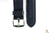 Bandenba 24mm Genuine Blue Textured Leather Panerai Stitched Watch Band Strap - Forevertime77