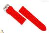 20mm Fits Fossil Red Silicon Rubber Watch BAND Strap - Forevertime77