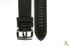 Luminox 1861.BO Valjoux Field Chrono 26mm Black Leather Watch Band Strap - Forevertime77