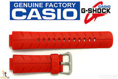 CASIO G-300C-4AV G-SHOCK Original 16mm Red Rubber Watch Band Strap